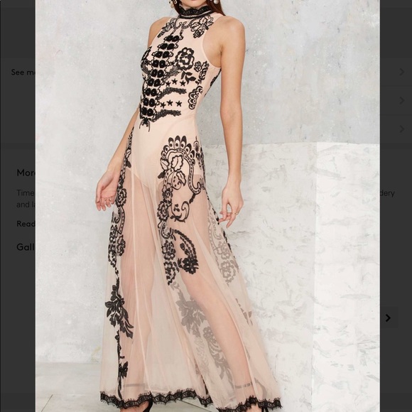 Nasty Gal Dresses & Skirts - 019 say my name Embroidered maxi dress